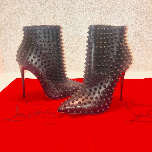 🔴SOLD🔴 Snakilta Spiked Ankle Boot, black Matte - Picture 4 of 8